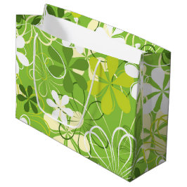 Illustratie kleurrijke kunst Natuur Floral Pattern Groot Cadeauzakje