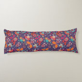 Illustratie kleurrijke kunst Natuur Floral Pattern Lichaamskussen (Achterkant)