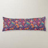 Illustratie kleurrijke kunst Natuur Floral Pattern Lichaamskussen (Voorkant)