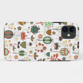 Illustratie kleurrijke retrotorbloemen cartoon Case-Mate iPhone case (Achterkant (horizontaal))