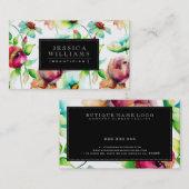 Illustratie kleurrijke Waterverven Visitekaartje (Voorkant / Achterkant)