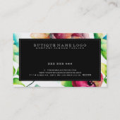 Illustratie kleurrijke Waterverven Visitekaartje (Achterkant)