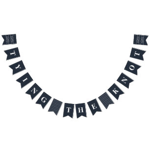 Illustratie: Knot Bunting Banner Flags - marine