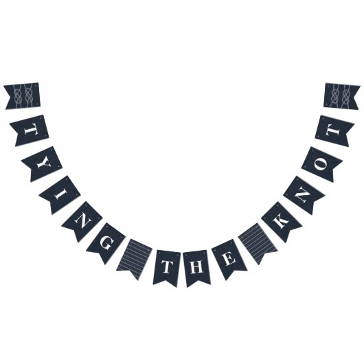 Illustratie: Knot Bunting Banner Flags - marine (Alle)