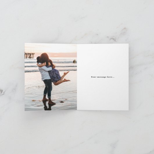 Illustratie Knot Hartelijk dank - Navy Bedankkaart (Binnen)