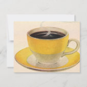  illustratie koffie in een Gele Cup (Voorkant)