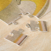  illustratie koffie in een Gele Cup Legpuzzel (Zijkant)