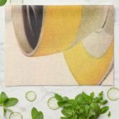  illustratie koffie in een Gele Cup Theedoek (Gevouwen)