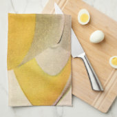  illustratie koffie in een Gele Cup Theedoek (Quarter Fold)