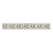 Illustratie koffie om te gaan grosgrain lint (Voorkant)