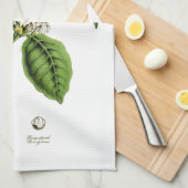 Illustratie  koffie-Plant Theedoek (Quarter Fold)