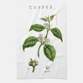 Illustratie  koffie-Plant Theedoek