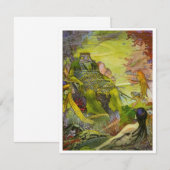 illustratie Koning van Zeemeerminnen Notitiekaartje (Voorkant / Achterkant)