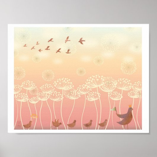 Illustratie koningin Anne's schooldag Poster (Voorkant)