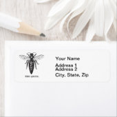 Illustratie koningin bij klassieke tekening etiket (Insitu)