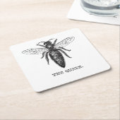 Illustratie koningin bij klassieke tekening kartonnen onderzetters (Schuin)