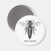 Illustratie koningin bij klassieke tekening magneet (Voorkant / Achterkant)