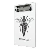 Illustratie koningin bij klassieke tekening mini klembord (Angled2)