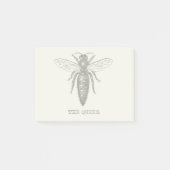 Illustratie koningin bij klassieke tekening post-it® notes (Voorkant)