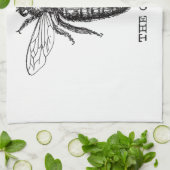 Illustratie koningin bij klassieke tekening theedoek (Gevouwen)