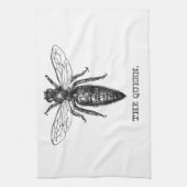 Illustratie koningin bij klassieke tekening theedoek (Verticaal)