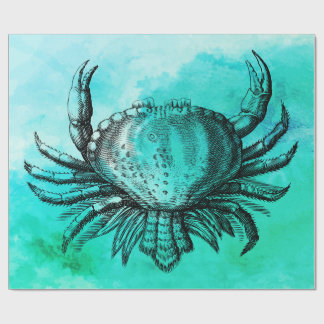  illustratie krab (Zee leven) (onderwater) Cadeaupapier