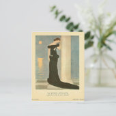  illustratie kunstdeco ~ La Belle Affligee Briefkaart (Staand voorkant)