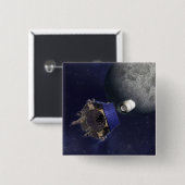 Illustratie kunstenaar vierkante button 5,1 cm (Voorkant /achterkant)