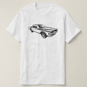 Illustratie kunstwerk Buick Riviera GS 1971 voorzi T-shirt