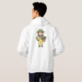 Illustratie Kunstwerk Hoodie (Achterkant volledig)