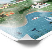 Illustratie kustSan Pedro 8.5x11 verkennen Foto Afdruk (Hoek)