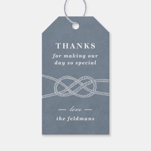 Illustratie: Label voor weddenschap over het Knot- Cadeaulabel (Voorkant)