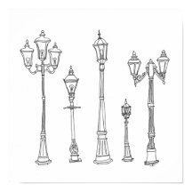 Illustratie Lamppost