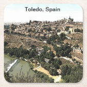 Illustratie: Landschapskunst van Toledo, Spanje Kartonnen Onderzetters (Voorkant)