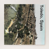 Illustratie: Landschapskunst van Toledo, Spanje Legpuzzel (Horizontaal)