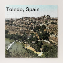 Illustratie: Landschapskunst van Toledo, Spanje Legpuzzel