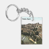 Illustratie: Landschapskunst van Toledo, Spanje Sleutelhanger (Voorkant Links)