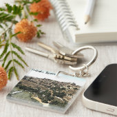 Illustratie: Landschapskunst van Toledo, Spanje Sleutelhanger (Voorkant Rechts)