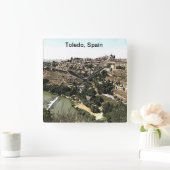 Illustratie: Landschapskunst van Toledo, Spanje Vierkante Klok (Huis)