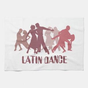Illustratie Latijnse dansers Theedoek