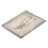  illustratie Lavender met structuur Notitieboek (Linkerzijde)