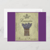 Illustratie lavender nr. 2 briefkaart (Voorkant / Achterkant)