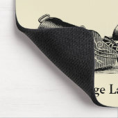 ILLUSTRATIE Lawn Mower Custom Mousepad Muismat (Hoek)