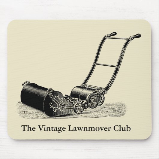 ILLUSTRATIE Lawn Mower Custom Mousepad Muismat (Voorkant)