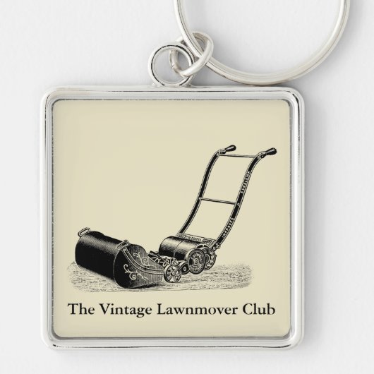  ILLUSTRATIE Lawn Mower Custom Sleutelhanger (Voorkant)