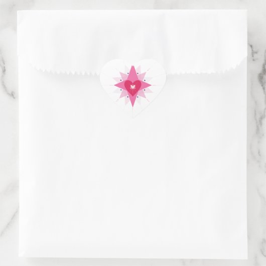 Illustratie liefdeshart hart sticker (Tas)