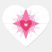 Illustratie liefdeshart hart sticker (Voorkant)