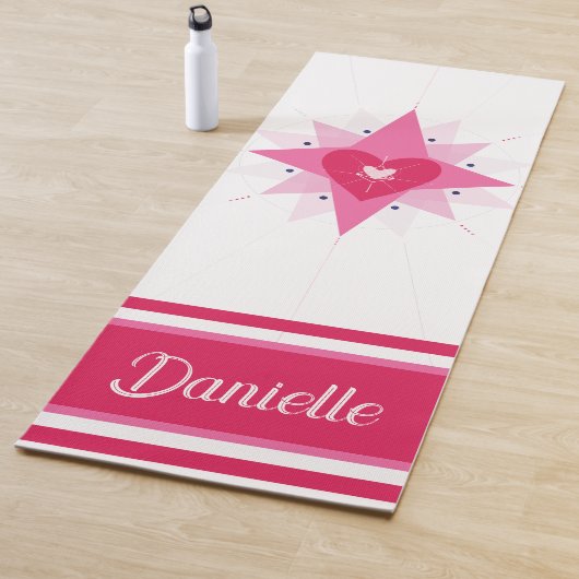 Illustratie liefdeshart Yoga Mat (In situ)