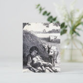  illustratie "Little Boy Blue" Briefkaart (Staand voorkant)