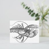 illustratie Lobster Briefkaart (Staand voorkant)
